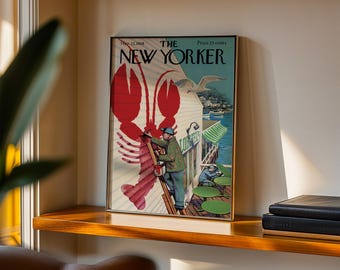 Poster im New Yorker Stil – Wandbild im Vintage-Magazin-Cover-Design, minimalistischer Editorial-Druck, zum Ausdrucken oder Einrahmen | Nr. 032