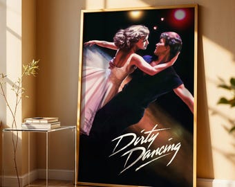 Dirty Dancing, 1987, Movie Poster – Vintage Style Film Print, Minimalist Movie Wall Art, Cinematic Poster, Home Decor