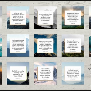Editable Faith Scriptures Bundle for Church Social Media - Etsy