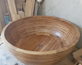 Handmade Wooden Bathtub