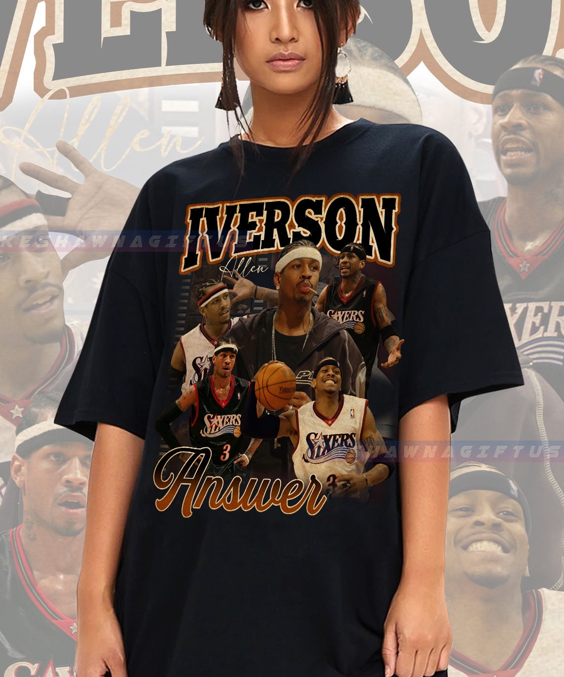 Allen Iverson Practice T Shirt 2025