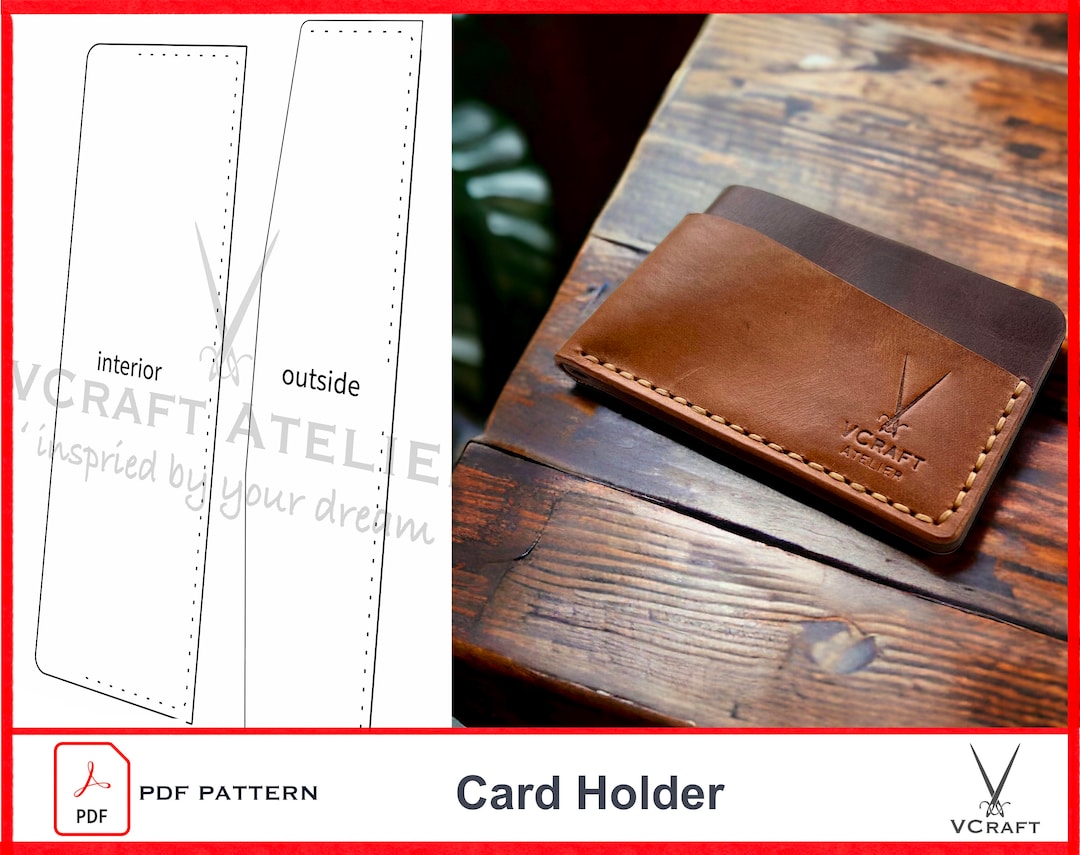 PDF Pattern of Card Holder Wallet - Etsy