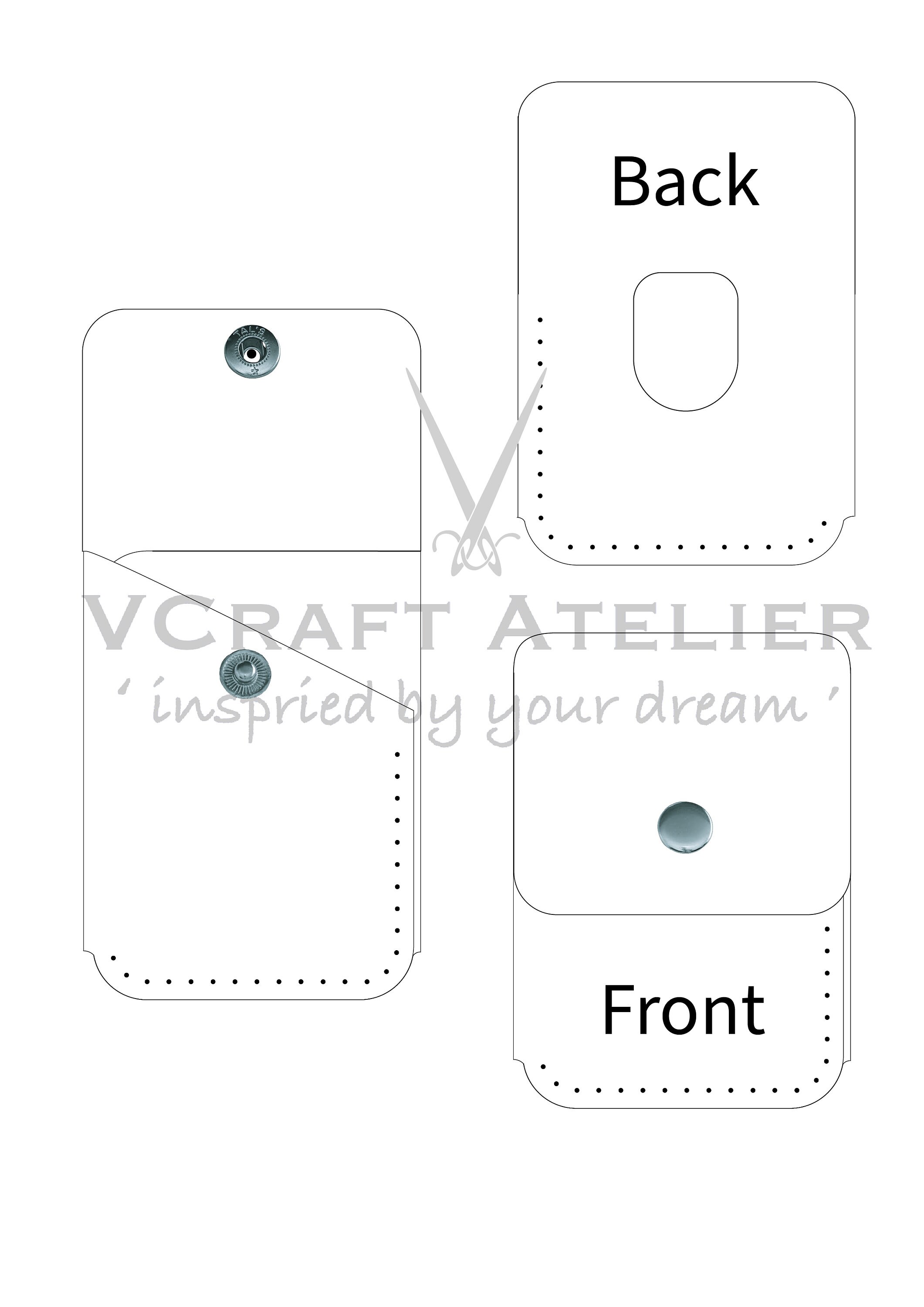 PDF Pattern of Mini Card Holder - Etsy
