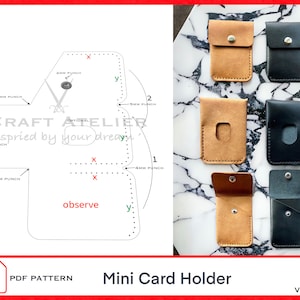 PDF Pattern of Mini Card Holder