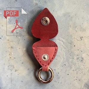 Molde em PDF para estojo de palhetas de guitarra