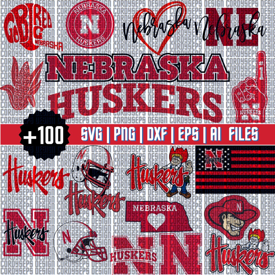 Husker SVG Basketball SVG Nebraska Football SVG Collage - Etsy