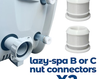 Premium WiseWave-compatibel draagbaar opblaasbaar Bestway Lay Z Spa Coleman en SaluSpa bubbelbaden Waterpompleiding witte fittingen B*C-connector