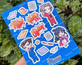 Sticker Sheets - Ace Attorney