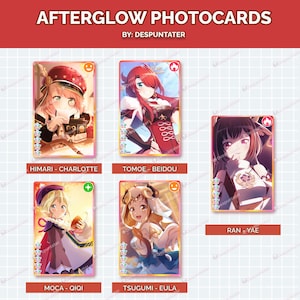 Bandori x Genshin Impact - Tarjeta fotográfica
