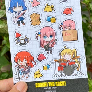 Bocchi la Roca - Hojas de pegatinas