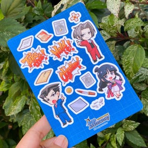 Ace Attorney - Feuilles d'autocollants