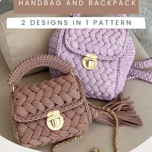 Crochet Bag Pattern Crochet Pattern Bag Crochet Chunky Yarn Purse Pattern Crochet Luxury Handbag Idea Crochet Purse Project Crochet Yarn Bag