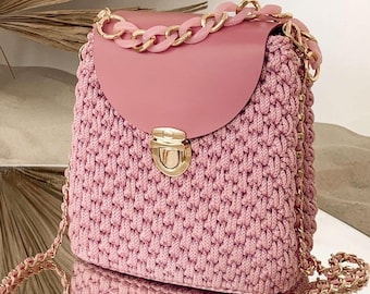 Crochet Handbag Pattern Luxury Designer Bag Elegant Purse Tutorial DIY Fashion Accessory Yarn Craft