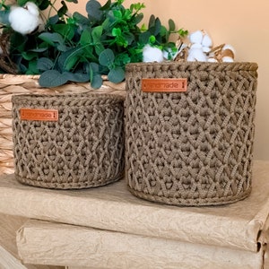PDF Crochet Basket Pattern Crochet Pattern Basket Crochet Storage Basket How to Crochet Basket for Home How Learn to Crochet Basket Handmade