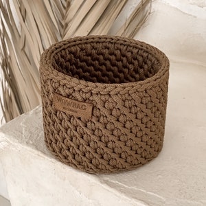 PDF Crochet Pattern Basket Crochet Woven Basket Pattern Crochet Storage Basket Pattern Round Crochet Basket Pattern Rope Basket Pattern Box