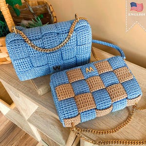 Crochet Bag Pattern Handmade Purse Tutorial Crocheted Handbag Pattern Idea Crocheting Project