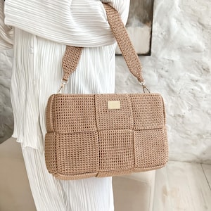 Patrón de bolso de crochet Patrón de bolso de lujo de crochet Patrón de bolso de crochet Idea de crochet para principiantes Proyecto Patrón de crochet Bolso de lujo de crochet