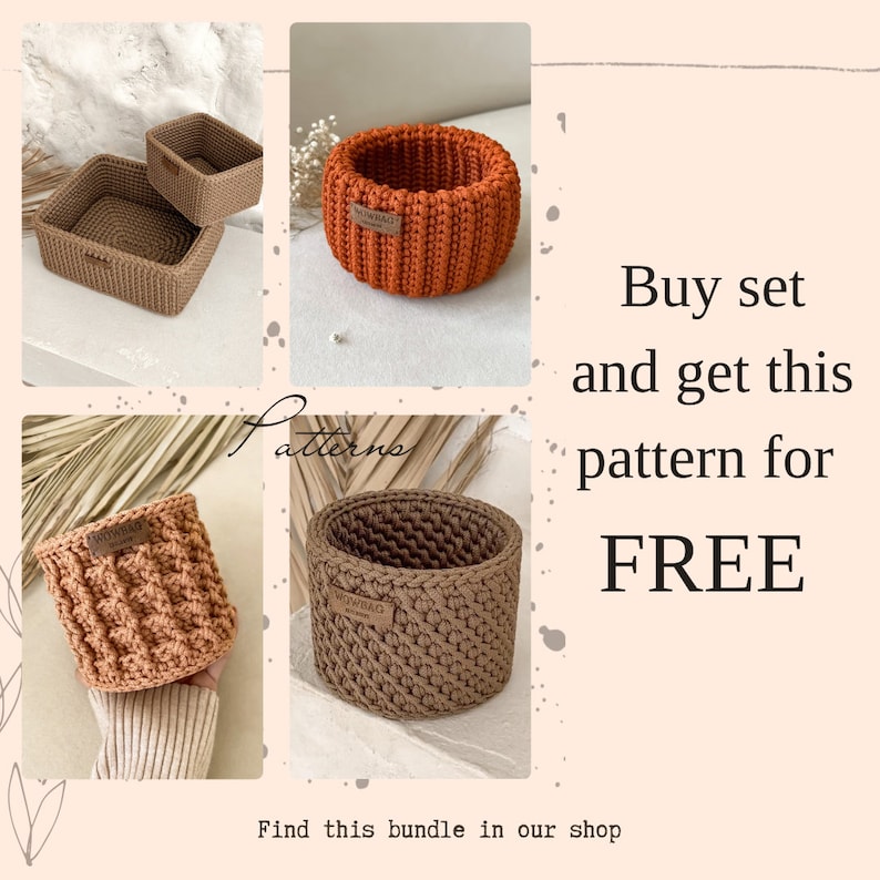 Pattern Basket Storage