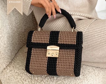 Crochet Handbag Pattern Luxury Bag Patterns Handmade Video Tutorial Crocheted Purse Idea BONUS