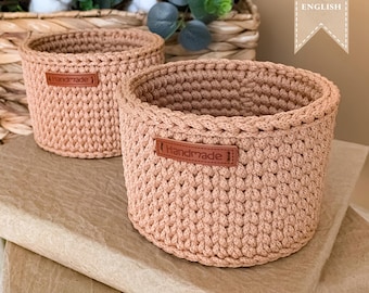 Crochet Basket Pattern Crochet Pattern Storage Basket for Home Decor Amigurumi Pattern Round Basket Idea PDF Pattern Weave Basket Crochet