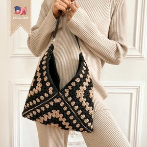 Crochet Pattern Bag Crochet Boho Bag Pattern Bag Granny Square Crochet Bag Project Easy Crochet Beginner Crochet Tote Bag Pattern Idea Bag