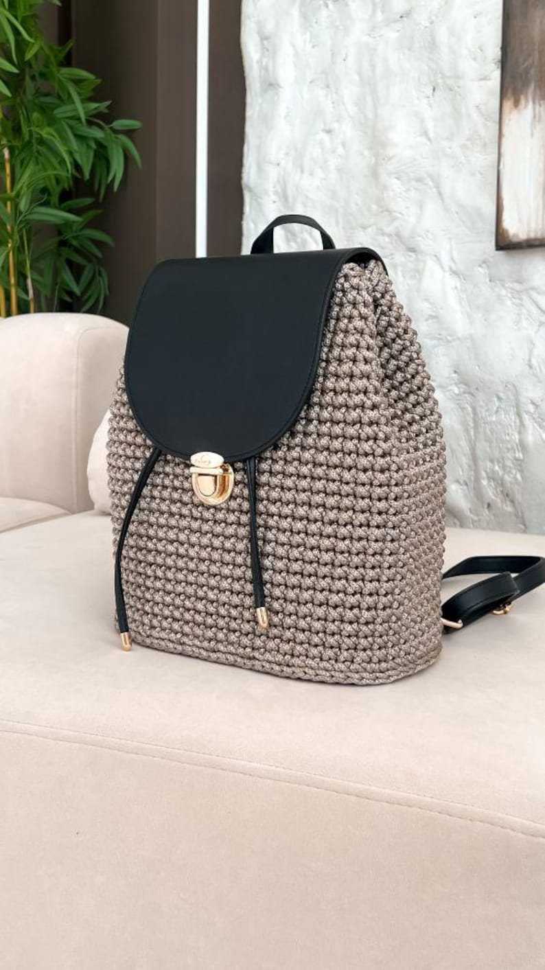 Crochet Backpack Pattern Step-by-Step Video Tutorial Bag Pattern Crocheting for Beginners