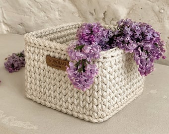 PDF Crochet Pattern Basket Crochet Basket Storage Crochet Square Basket Pattern Crochet Amigurumi Pattern Basket Weave Basket Making Pattern