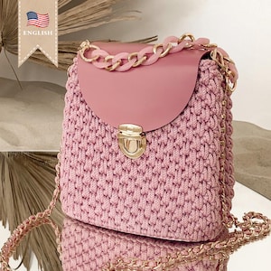 Crochet Bag Pattern Crochet Pattern Handbag Crochet Flap Bag Pattern Luxus Crochet Handbag Pattern Anleitung Häkelprojekt Idee Handtasche häkeln