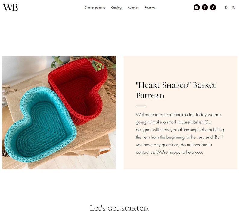 Pattern Crochet Basket PDF
