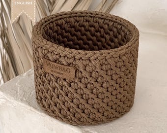 Crochet Pattern Basket for Storage Crochet Round Basket Pattern Crochet Storage Basket Pattern Idea Crochet Home Decor Idea Project Crochet