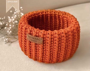 Cesto portaoggetti all'uncinetto, schemi per cestini all'uncinetto, idee per decorazioni per la casa all'uncinetto