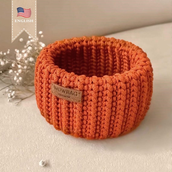 Crochet Pattern Basket Storage Crocheted Basket Patterns Crocheting Home Decor Idea