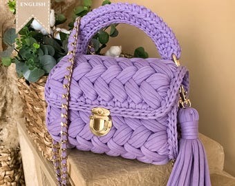 Crochet Easy Pattern Luxury Crochet Marshmallow Bag Pattern T Shirt Yarn Puffy Purse Tutorial PDF Video Step by Step DIY Handbag Project Bag