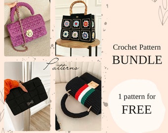 Crochet Pattern Bag Crochet Tutorıal Crochet Handbag Pattern Crochet Purse Handmade Luxury Crochet Bag Idea Crochet How Crochet Stitch Bag