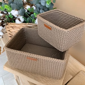 How to make Washable Fabric Storage Basket Easily from Old Clothes