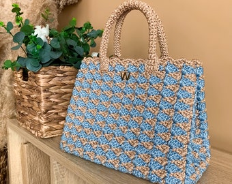 Pattern Crochet Handbag Crochet Pattern Tutorial Crochet Tote-bag Pattern How to Crochet Bag Idea Handmade Bag Crochet Stitch Bag Pattern