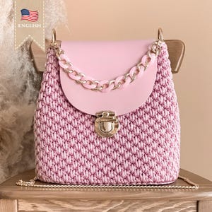 Gehäkelte Handtasche Muster Häkeltasche Projekt Luxus gehäkelt Tasche Luxus gehäkelt Muster Taschenherstellung DIY Tasche Gehäkelte Klappe Tasche Muster