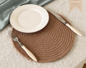 Crochet Placemat Pattern Crochet Table Runner Pattern Round Placemat Crochet Pattern Dining Table Mat Pattern Amigurumi Crochet Table Decor