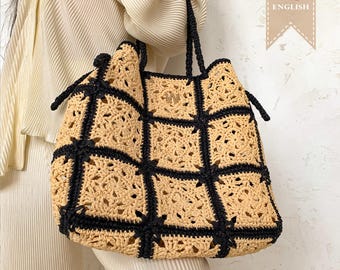 Häkelanleitung Raffia Summer Bag Video Anleitung Gehäkelte Tragetaschen als Projekt für Häkelanfänger