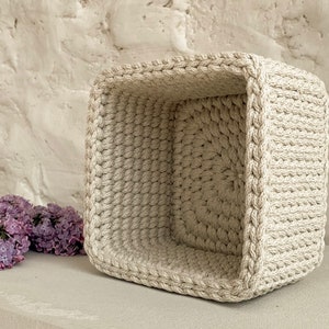 Basket Crochet Storage Pattern Crocheting