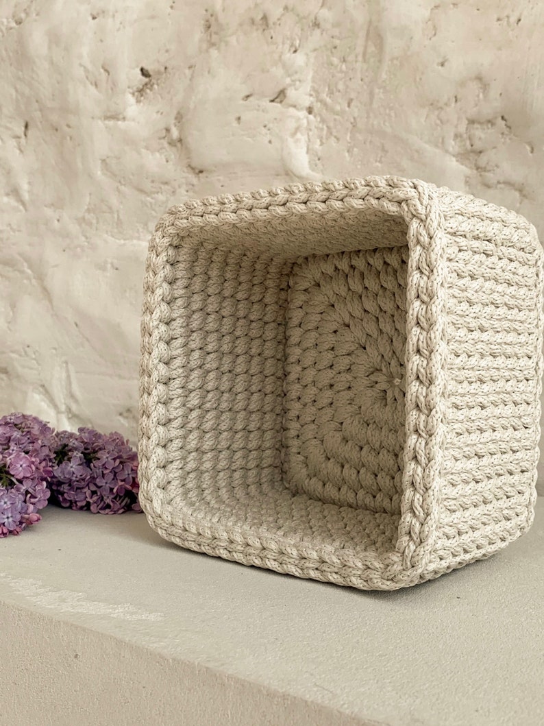 Basket Crochet Storage Pattern Crocheting