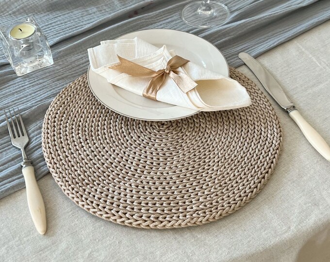 Crochet Placemat Pattern alicia Placemats PDF Etsy Canada