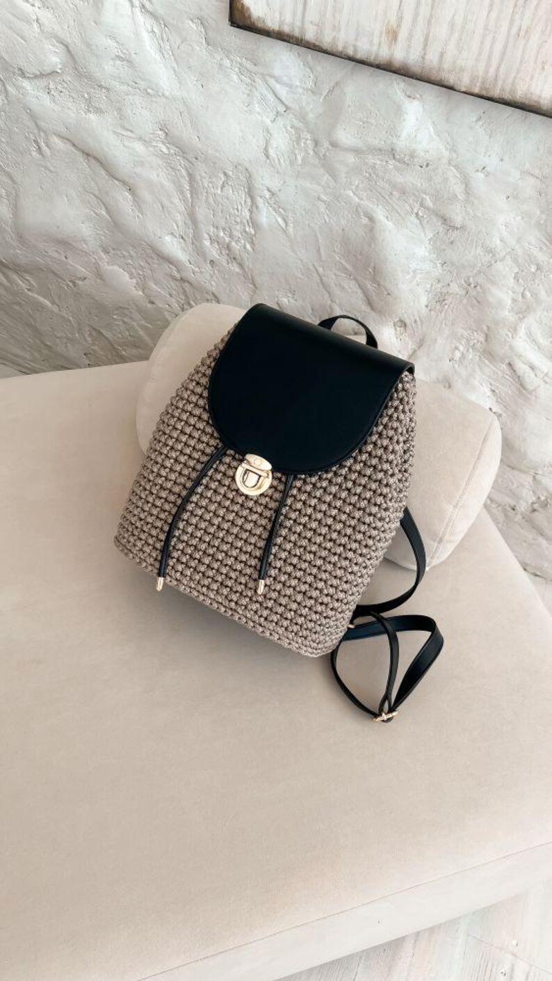 Crochet Backpack Pattern Step-by-Step Video Tutorial Bag Pattern Crocheting for Beginners