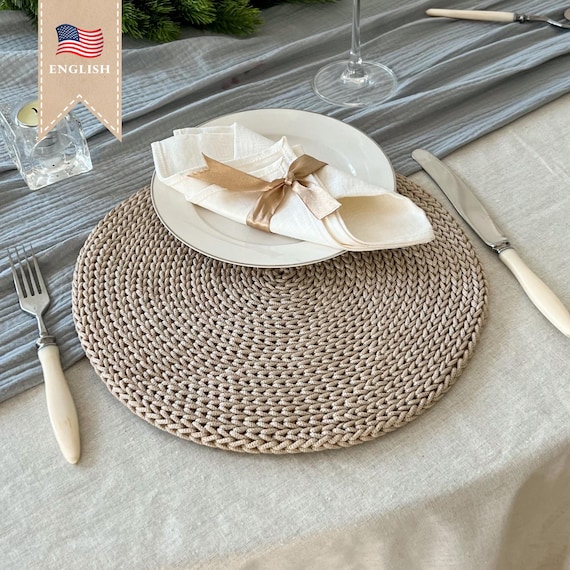 Crochet Round Table Placemat Pattern Dining Mats Home Decor Idea Easy Crochet Tutorial Beginner