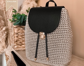 Crochet Backpack Pattern Step-by-Step Video Tutorial Bag Pattern Crocheting for Beginners