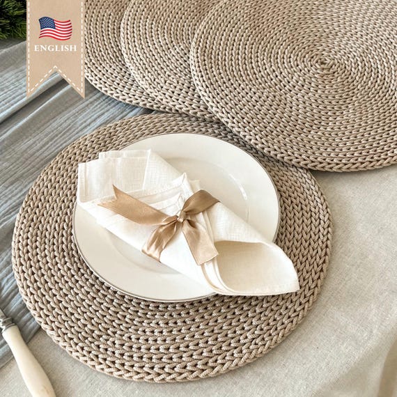 Crochet Round Placemat Pattern: Home Table Decor (PDF Pattern)