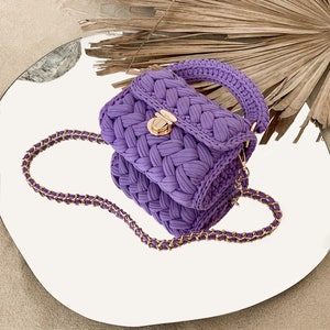 Bag Tshirt Yarn Crochet
