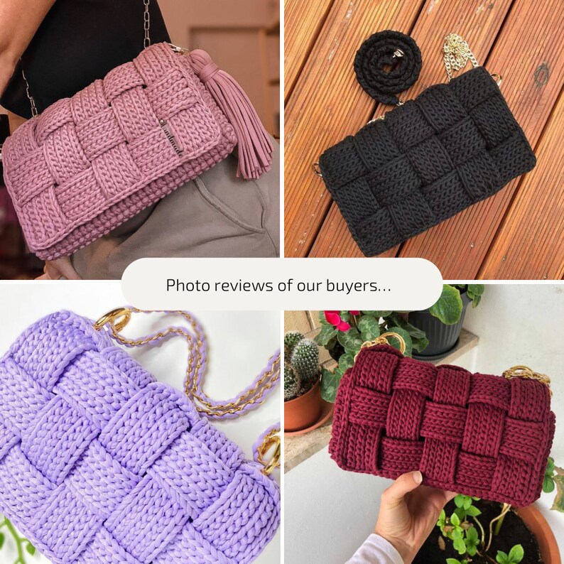 Pattern T Shirt Yarn Purse