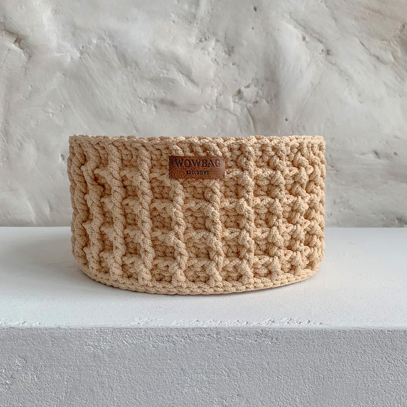 Basket Crochet Idea Home Decor