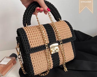 Crochet Handbag Pattern: How to make a bag (Video Tutorial)